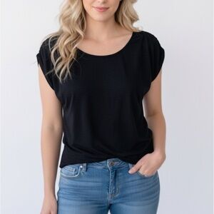 Max Studio black top size small petite